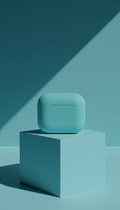 AirPods modernes Electric Cyan